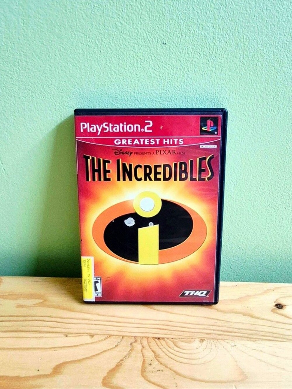 Sony PlayStation 2 Red and Black 'The Incredibles' Greatest Hits Game Case
